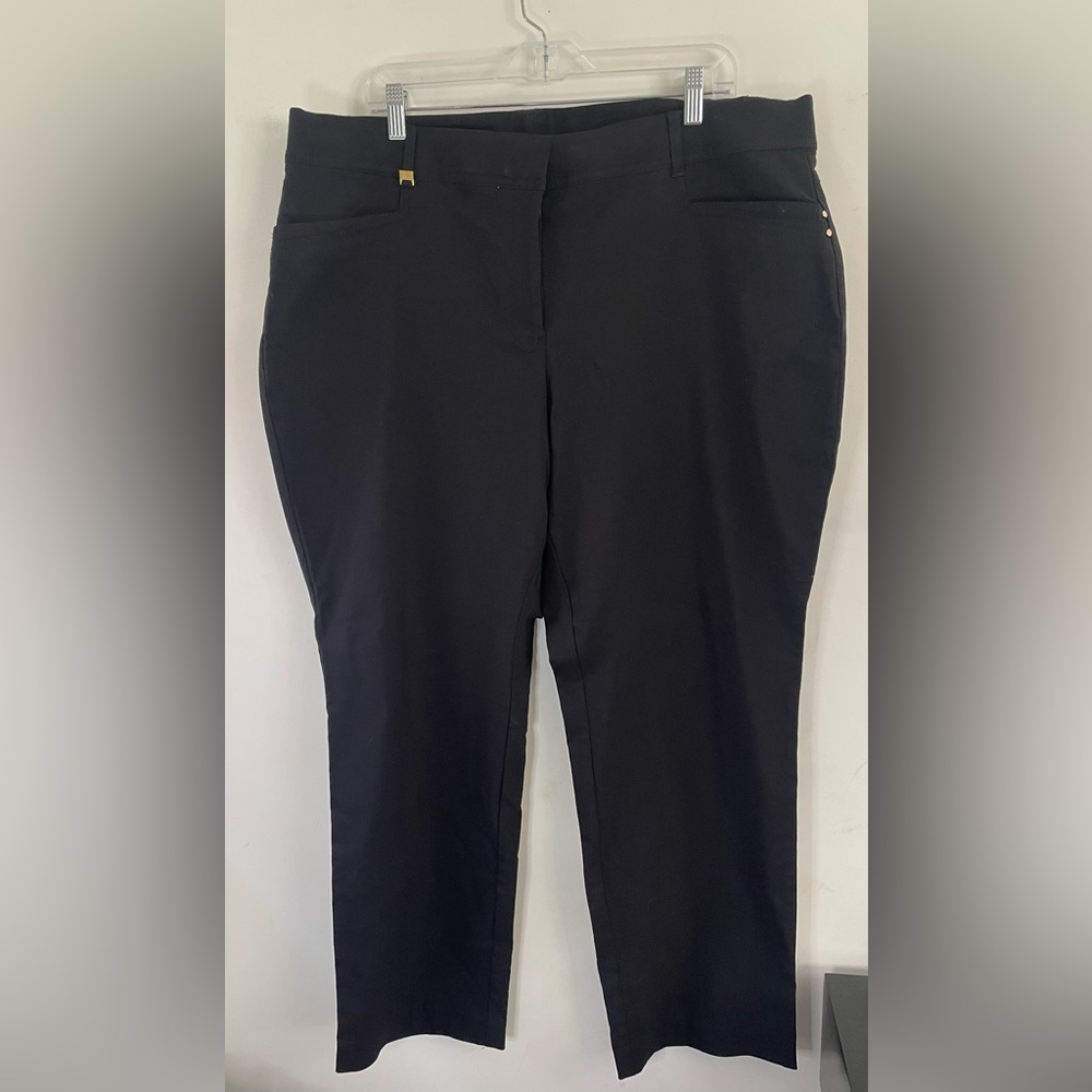 JM Collection Black Dress Pants with Gold Accents - Size 20WP